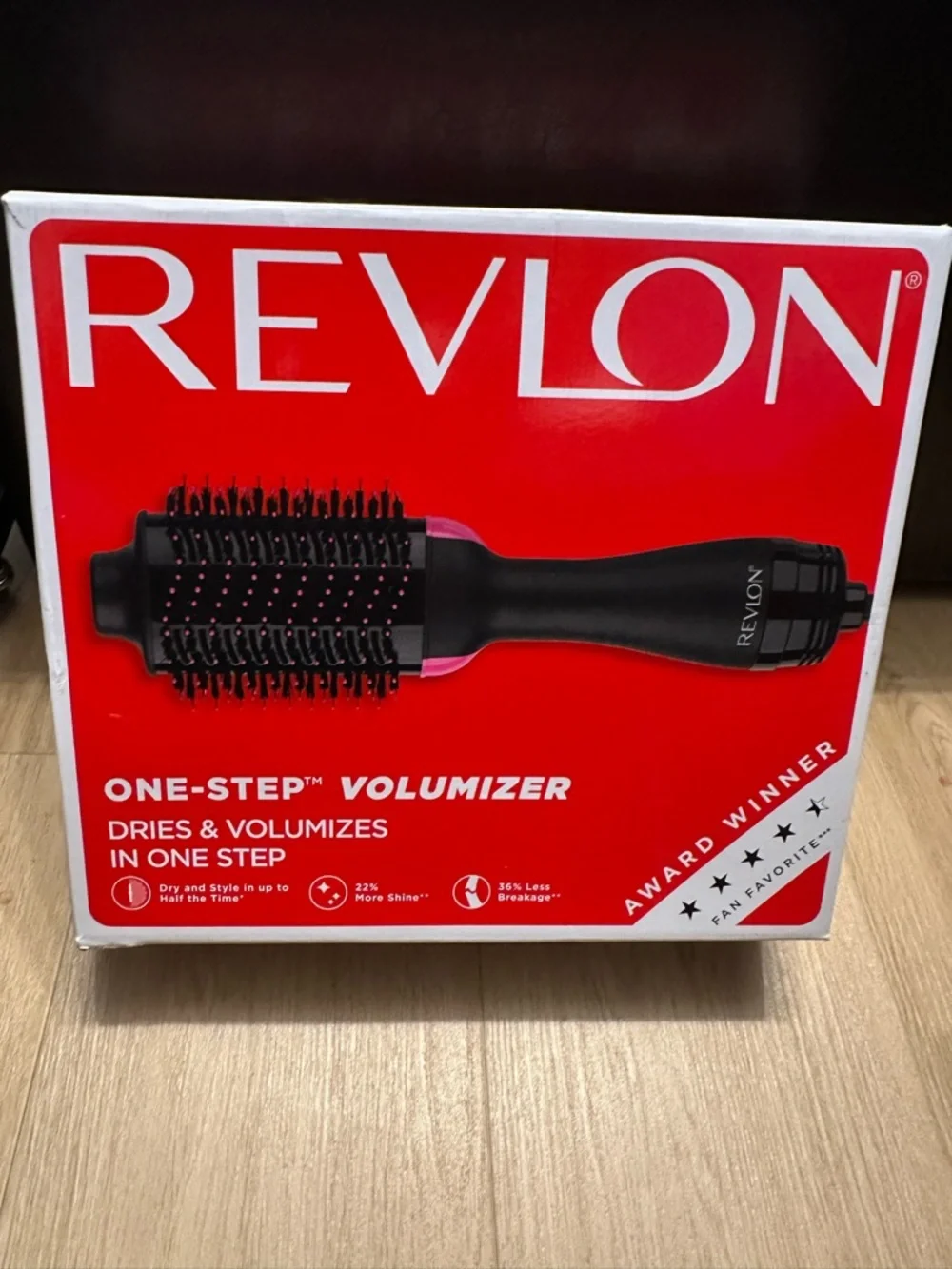 Revlon One-Step Volumizer Brush Dryer - Black and Pink Accents - Picture 1 of 2
